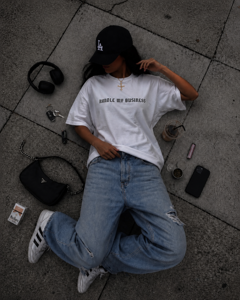 Бяла памучна тениска ANGEL — 5